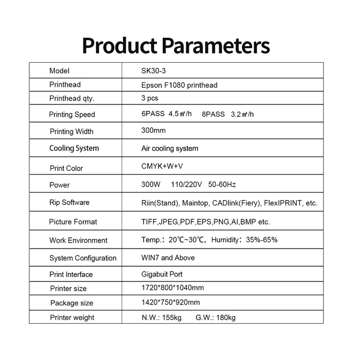 Imprimante UV DTF SK30-3
